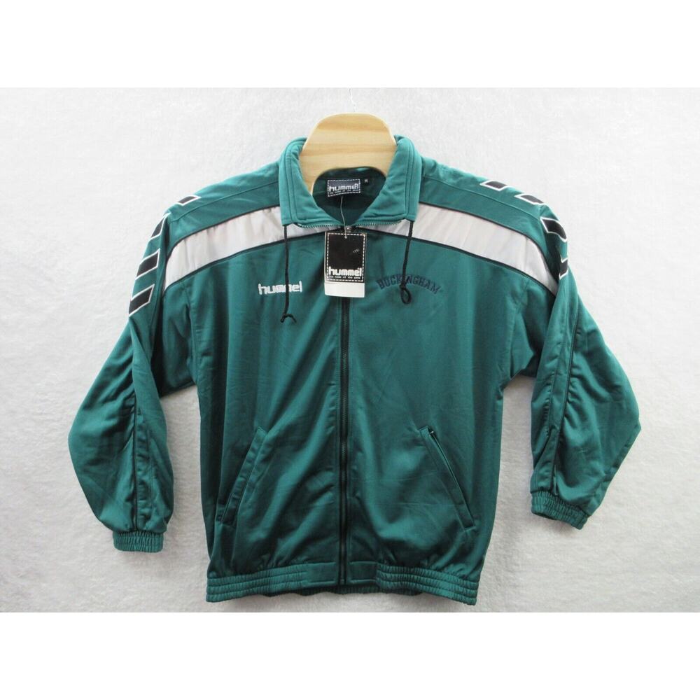 NWT Vintage Y2K 90s HUMMEL Poly Medium Soccer Track Jacket BUCKINGHAM UNITED
